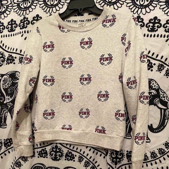 PINK Victoria's Secret Tops - Women's Pink Victoria Secrets Long Sleeve Sweatshirt